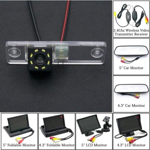 8LED Car Parking Rear View Camera Monitor Wireless For Toyota Land Cruiser Prado LC150 Fortuner 4Runner Sequoia Subaru Impreza W