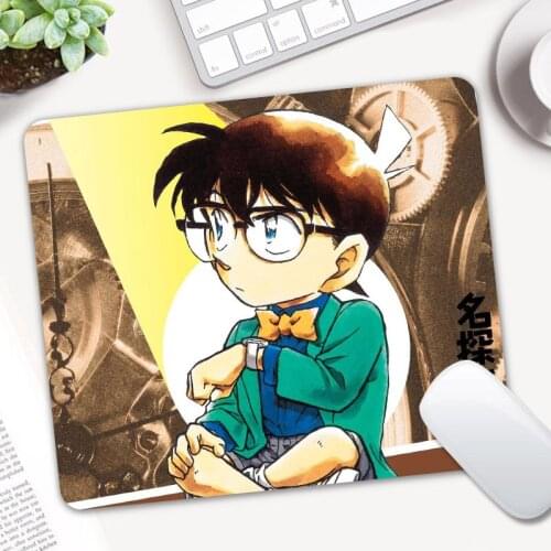 Detective Conan Case Closed Mouse Pad Gamer Gaming Mousepad Anime Computer Keyboard Desk Mice Mat Mousepad Case