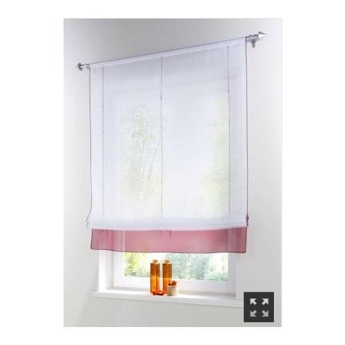 Home Deco Window Roman Blinds Sheer Short Curtain For Living Room Bedroom Balcony Tulle Curtain 1pc