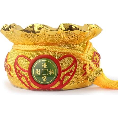 Piggy bank money bags ornaments feng shui home furnishings resin crafts