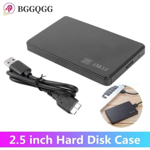 BGGQGG 2.5 inch HDD Case SATA 3.0 to USB3.0 HDD Enclouse SSD Adapter for Samsung Seagate SSD HDD Hard Disk External Box