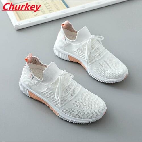 Women Shoes Student Flat Lace-up Mesh Woman Sneakers Casual Sports Light Comfortable Breathable Walking Fitness Vulcanized Shoes