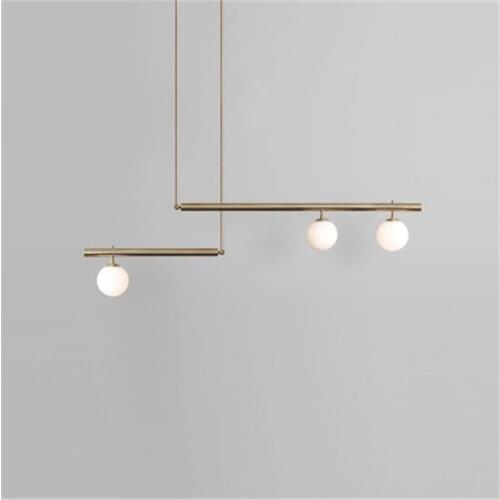 Nordic Living Room Chandelier Post Modern Minimalist Atmosphere Dining Room Lamp Postmodern Geometric Line Bedroom Light