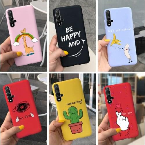 Cute Cartoon Case For Huawei Nova 5T Case YAL-L21 Soft Slim New Fashion Cover Case For Huawei Nova5T Nova 5 T Coque Bumer 6.26