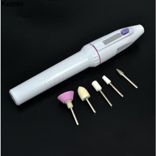Mini Nail Art Drill Machine Electric Nail Drills Pen Buffers Art Salon Manicure Pen Tool 5bits Polish Tools