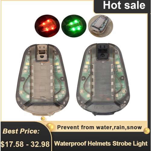 Multipurpose Helmets Strobe Light Waterproof Ladybird Lamp Tactics Survival Safety Flash Light For Camping Outdoor Survival Tool