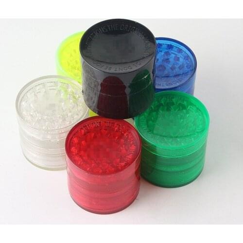 Multilayer Grid Magnet Smoke Grinder 50mm Plastic Smoke Crusher Smoking Accessories for Weed Tobacco Grinding Gadgets for Men