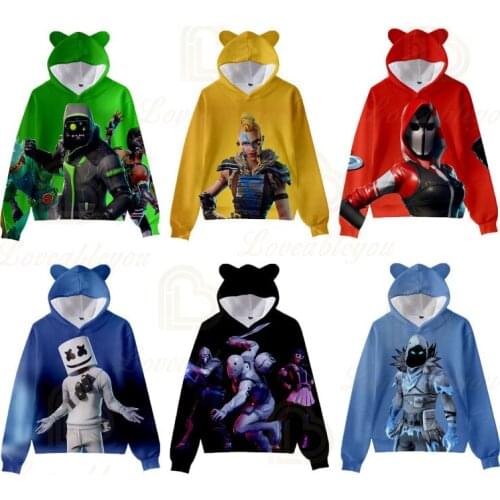 Fashion Fortnite Hoodies Kids 3D Hoodie Coat Boys Sweatshirts Pullovers Outerwear Hoodie Battle Royale Jacket Streetwear Hoody