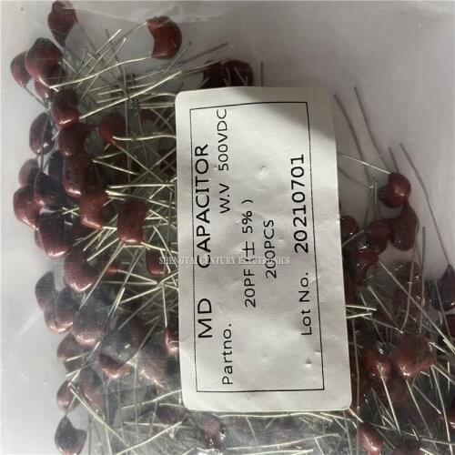 New original porcelain piece capacitance of 20PF 20P 50V 100PF 100P 50V 200PF 200P 50V 1000PF 1000P 50V 200PCS