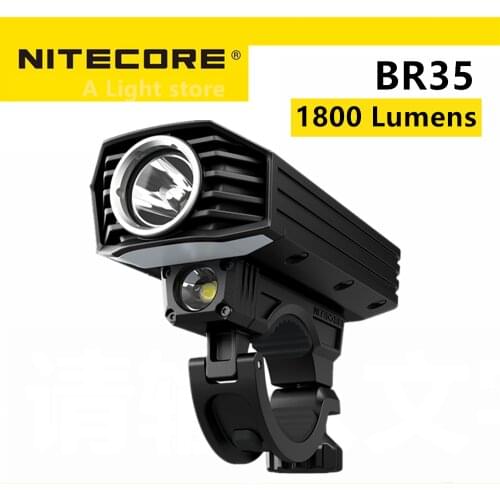 Original Nitecore BR35 Bike light 1800 Lumens CREE XM-L2 U2 LED Rechargeable Bike/ Bicycle Front Light Built-in 6800mAh Battery