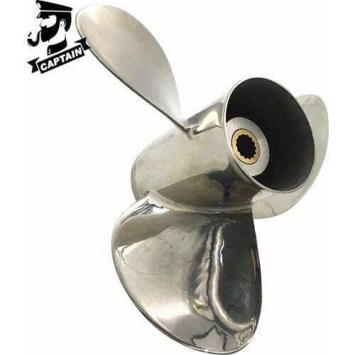Captain Propeller 10x13 Fit Evinrude&Johnson Outboard Engine 15HP 25HP 30HP 35HP 14 Tooth Spline RH 765178