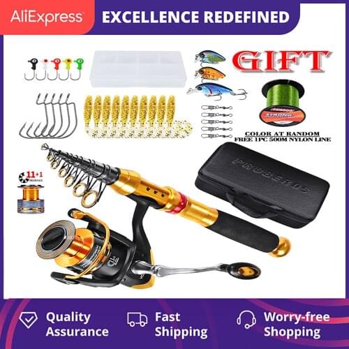 Portable Telescopic Casting Combo Fishing Spinning Reel /Feeder Rod Crank Baits Slingshot Stick Bass Carp-Fishing Goods Full Kit