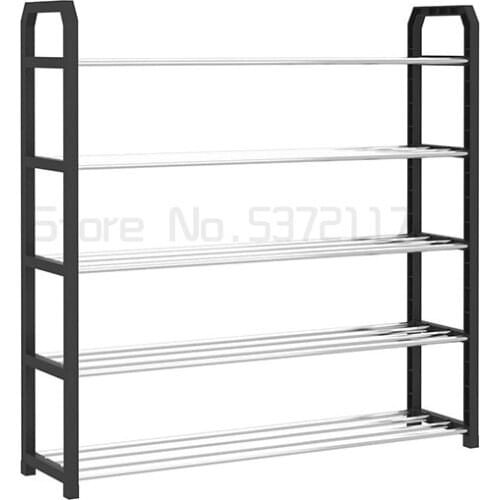 Simple shoe rack dustproof storage shoe cabinet multi-layer assembly shoe rack dormitory stainless steel storage rack