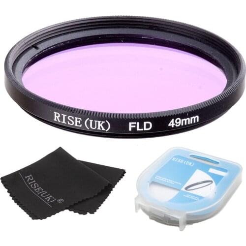 RISE(UK) New 49mm 52mm 55mm FLD Lens Filter For Nikon Canon sony DLSR camera filter+case+gift