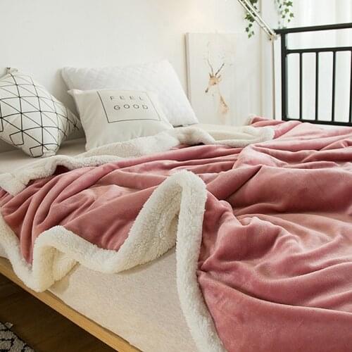 Warm Flannel Blankets Thick Fleece Sofa Blanket Winter Sheet Bedspread Blankets Cover On Sofa Bed For All Season Mechanical Wash