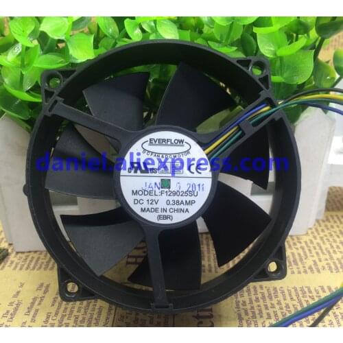 EVERFLOW F129025SU 9025 12V 0.38A Four-wire Speed Measuring and Heat Dissipating Fan CPU Fan