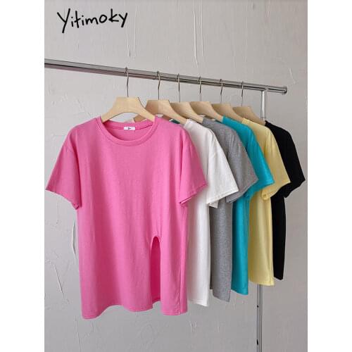 Yitimoky Women's Plain T-shirts