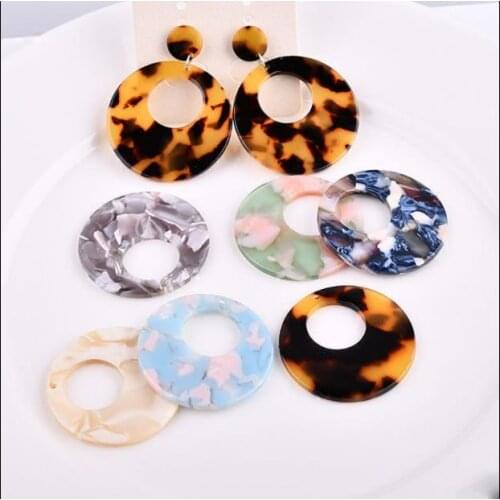Diy jewelry earrings/necklace pendants accessory 20pcs/lot color acetic acid beads handmade round shape Fashion Charms