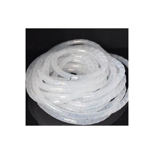 10mm 10m/rollHose protection wire case hose pipe cable finishing line with fixed bundle of wire Transparent Protection Wire Wind