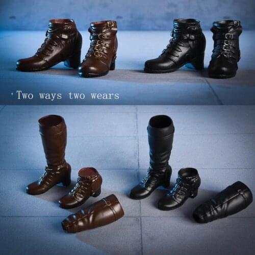 Vstoys 18X02 1/6 Scale female boots long short two styles detachable combat boots fit 12'' action figure doll