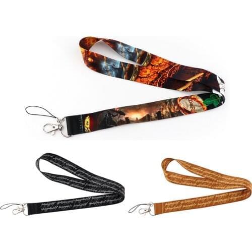 10pcs/lot J2919 The Ring King Movie Lanyard Keychain Lanyards for keys Badge ID Mobile Phone Rope Neck Straps Accessories Gift