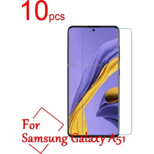 10pcs/lot Clear/Matte/Nano Anti-Explosion For Galaxy A71 LCD Screen Protector Cover for Samsung Galaxy A51 A71 Protective Film