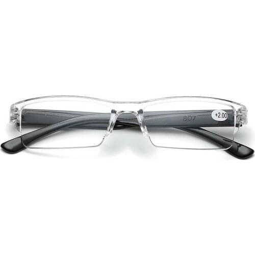 2021 Portable Ultralight Presbyopia Eyeglasses Square Reading Glassses Presbyopic Eyewear for Men Women +1+1.5+2+2.5+3+3.5+4