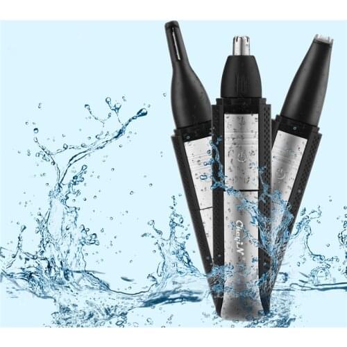 3 in 1 Hair Trimmer Kit Waterproof Facial Hair Remover Strong Power Nose Hair Trimmer Eyebrow Shaper Precision Trimmer Razor USB