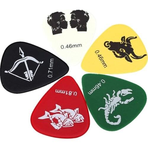 Alice AP-100C 100pcs/set Guitar Picks 0.46mm/0.71mm/0.81mm Celluloid Guitar Picks Plectrums Guitar Parts & Accessories