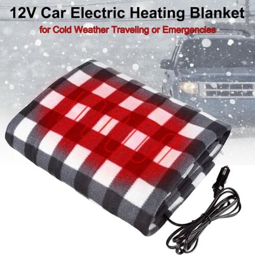 150*110cm Car Heating Blanket Energy Saving Warm 12v Car Winter Electric Blanket for Cold Weather Traveling Or Emergencies