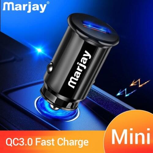 Marjay 18W Quick Charge 3.0 4.0 Fast USB Car Charger for Xiaomi mi 9 Huawei Samsung S8 iPhone X Tablet Car Phone Charger QC 3.0