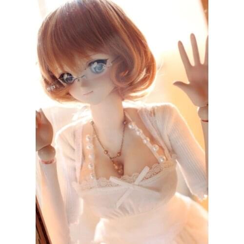 BJD Doll clothes suitable for 1-3 hand sewing beads hanging neck sling belt thread point yarn dress doll accessories