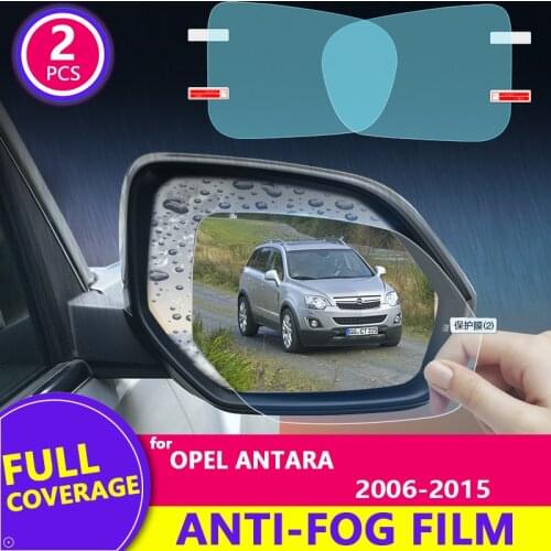 Rain Film Full Cover Rearview Mirror Clear Anti-Fog Rainproof for Opel Antara 2006~2015 2011 2012 2013 2014 Stickers Car Goods