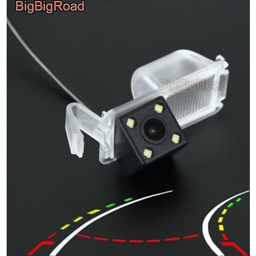 BigBigRoad Car Intelligent Dynamic Tracks Rear View CCD Backup Camera For daewoo nexia Buick Park AVENUE For Excelle GT sedan