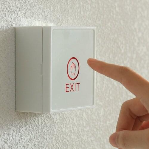 Door Exit Button Release Button Switch DC 12V/3A Output AC 110V-240V Input Power Supply Control For Door Access Control System