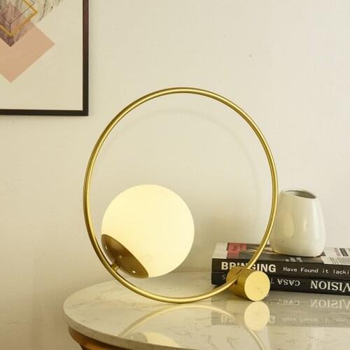 Creative Ins New Desktop Decoration Table Lamp Bedroom Bedside Table Suspension Wrought Iron Moon Night Light for Study Hotel
