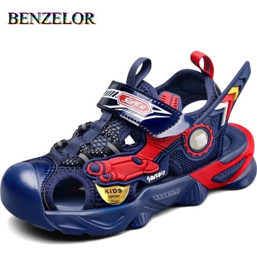 Summer Closed Sneakers Sandals For Boys Shoes Kids Girls Fashion Children Student School Sandalias Comfortable Breathable