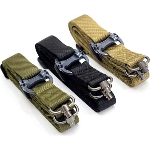 Multi Military 1.25" Two 2 Points Tactical Rifle Gun Sling Quick Detach QD Swivel Hunting Gun Strap Outdoor Airsoft Accessories