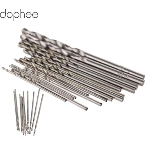 Dophee 25Pcs Twist Drill Bits HSS Drill Bit Set High Speed Steel Micro Straight Shank Wood Drilling Electric Drill Tools 0.5-3mm