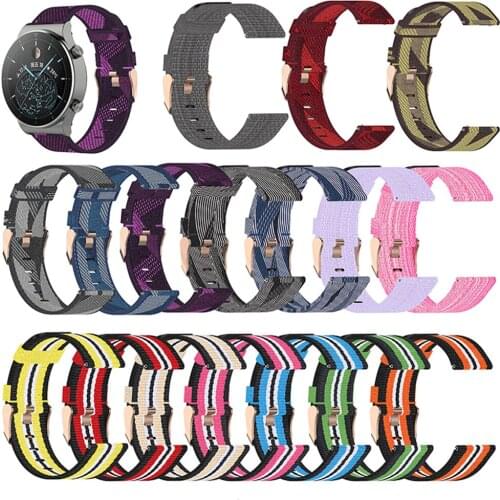 22MM Nylon Watch Band for Huawei watch GT 2e/GT for Honor Magicwatch 1st Generation Wristwatch Band Strap Bracelet Belt