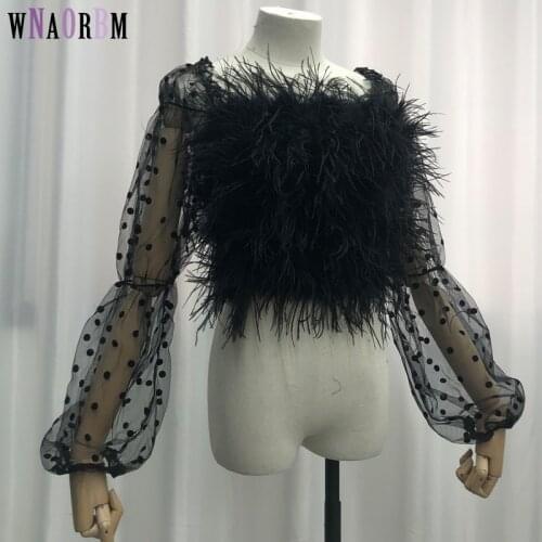 Latest hot selling sexy sleeve 100% natural ostrich hair bra underwear womens fur coat real ostrich fur coat