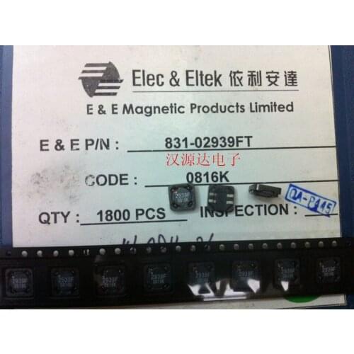 Original new 100% 831-02939FT 2x12uh 7*7MM 2939F SMD 1:1 double winding coupling inductor