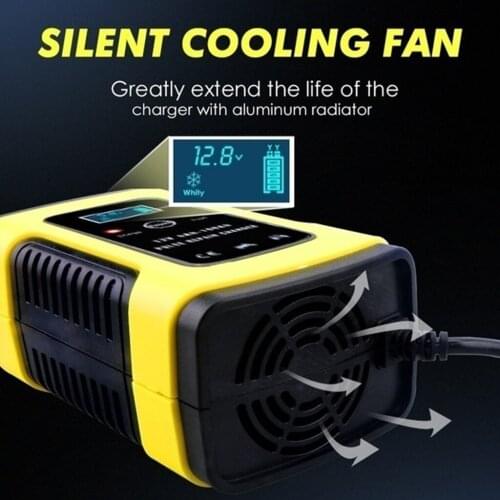 Full Automatic Car Battery Charger 12V 6A Charging Digital LCD Display