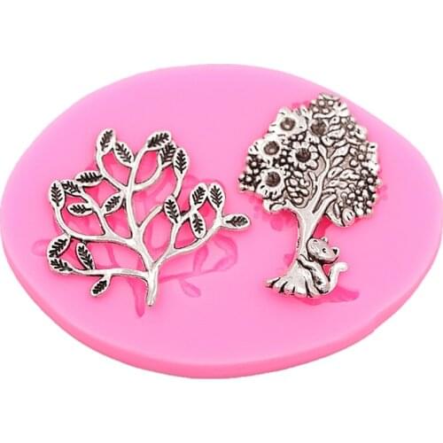 Trees Frozen Cakes Silicone Molds Handmade Chocolate Crafts Molds Cakes Desserts Decorative Molds DIY Bakery Baking Tools new