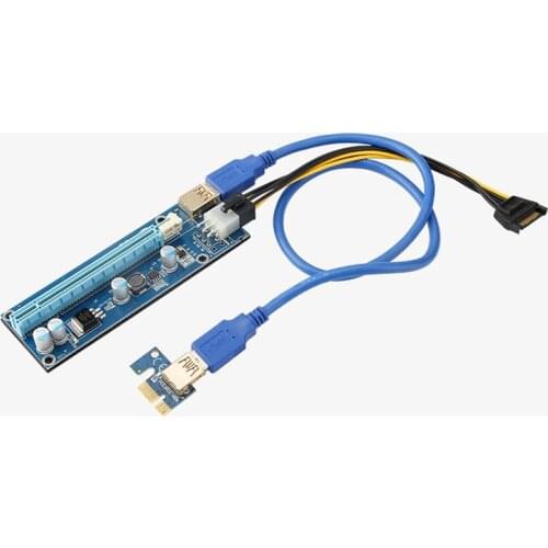 VER009S USB 3.0 PCI Express PCIE PCI-E Riser Card VER 009S 1X 4X 8X 16X Extender Riser Adapter for Bitcoin Miner Mining
