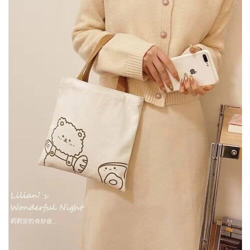 Women Top-handle Bags 2021 New Canvas Bag Shoulder Bag Retro Bag Portable Bolso Mujer Handbags