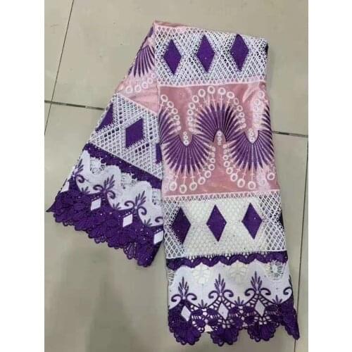 2020 Latest Fashion Women Swiss Lace Fabric Cotton Embroidery African Fabric Swiss Voile Lace In Switzerland High Quality 5yards