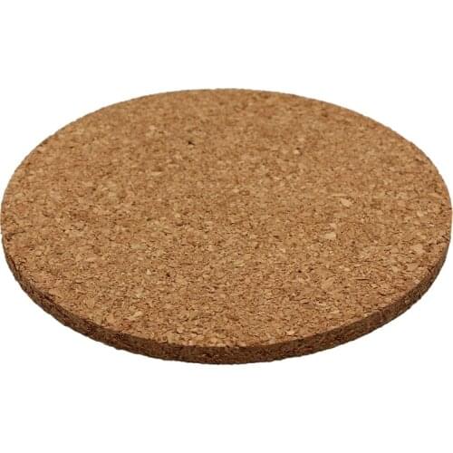 6Pcs Plain Round Cork Coasters Coffee Drink Tea Cup Mat Placemats Wine Table Mats-ABUX