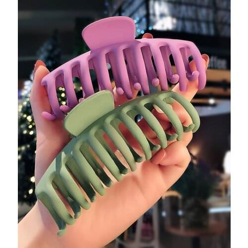 60pcs/lot DIY Simple Multi ABS Large Size Bath Hair Clips Back Of The Head Hair Claws Hair Styling Tools Accessories HA1601