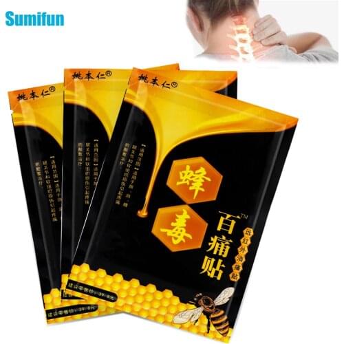 8Pcs Bee Venom Balm Joint Pain Patch Pain Relief Sticker Back Pain Medical Plaster Self-heating Herb health Care Stickers